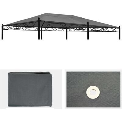 MCW Calpe 5x3m Pavillon - Wasserabweisender Stoff MCW Calpe 5x3m Pavillon - Wasserabweisender Stoff