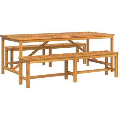 vidaXL Gartentisch + Balkontisch, Joanna 2x bench (180 cm) +table (200 x 90 x 74 cm) vidaXL Gartentisch + Balkontisch, Joanna 2x bench (180 cm) +table (200 x 90 x 74 cm)