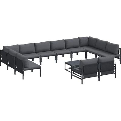 vidaXL Gartenlounge, Yasenin (with table) vidaXL Gartenlounge, Yasenin (with table)