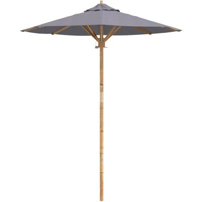 Vidaxl Dunkelgrauer Gartenschirm 180x230 cm Bambus - Sonnenschirm Vidaxl Dunkelgrauer Gartenschirm 180x230 cm Bambus - Sonnenschirm