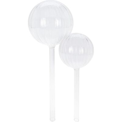 B2X Selbstbewässernde Glaskugeln - Set aus 2, Transparent Pflanzenzubehör B2X Selbstbewässernde Glaskugeln - Set aus 2, Transparent Pflanzenzubehör