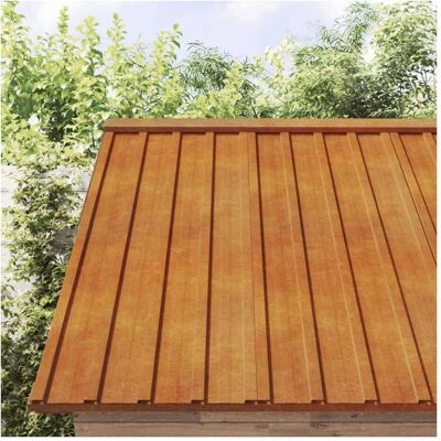 vidaXL Dachpaneele Rostiger Stahl 100x44cm - Dachpaneele vidaXL Dachpaneele Rostiger Stahl 100x44cm - Dachpaneele