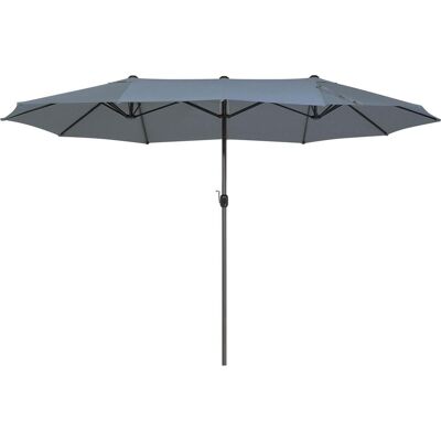 Beliani Gartenschirm Dunkelgrau - Garden Parasol Beliani Gartenschirm Dunkelgrau - Garden Parasol