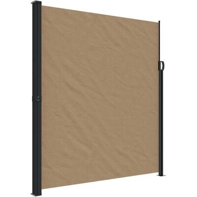 vidaXL Seitenmarkise - 220x500 cm - Taupe - Sonnenschutz vidaXL Seitenmarkise - 220x500 cm - Taupe - Sonnenschutz