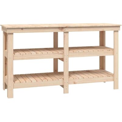vidaXL Werkbank + Arbeitsbock, Werkbank Arbeitstisch Werkstatttisch Werktisch Tisch Massivholz Kiefer (142.50 cm, 50 cm) vidaXL Werkbank + Arbeitsbock, Werkbank Arbeitstisch Werkstatttisch Werktisch Tisch Massivholz Kiefer (142.50 cm, 50 cm)