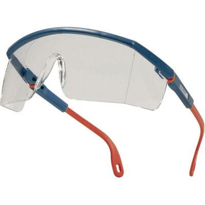 Delta Plus, Schutzbrille + Gesichtsschutz, Schutzbrille Kilimandjaro ClearAB Bügel blau/orange EN166 EN170 Delta Plus, Schutzbrille + Gesichtsschutz, Schutzbrille Kilimandjaro ClearAB Bügel blau/orange EN166 EN170
