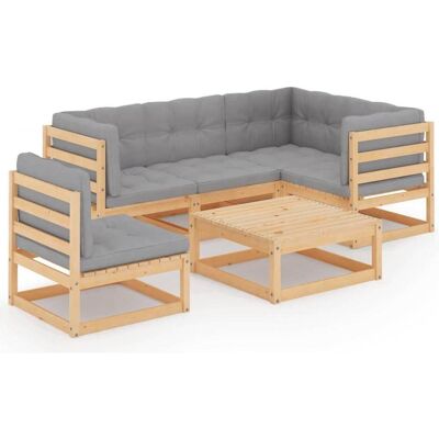 vidaXL Gartenmöbel-Set - 6 teilig mit Kissen vidaXL Gartenmöbel-Set - 6 teilig mit Kissen