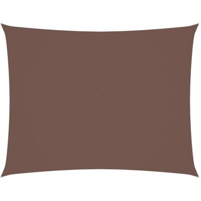 vidaXL Sonnensegel Oxford Stoff Rechteckig 4x6 m Braun - Sonnenschutz vidaXL Sonnensegel Oxford Stoff Rechteckig 4x6 m Braun - Sonnenschutz