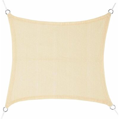 FAURA Sonnensegel 5x5m Beige - Quadratischer Schutz FAURA Sonnensegel 5x5m Beige - Quadratischer Schutz
