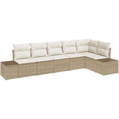 Vidaxl Gartensofa-Set - Modulares Outdoor-Mobiliar für 6 Vidaxl Gartensofa-Set - Modulares Outdoor-Mobiliar für 6