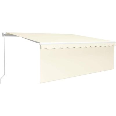 VidaXL Creme Retractable Markise mit LED - Sonnenschutz & Privatsphäre VidaXL Creme Retractable Markise mit LED - Sonnenschutz & Privatsphäre