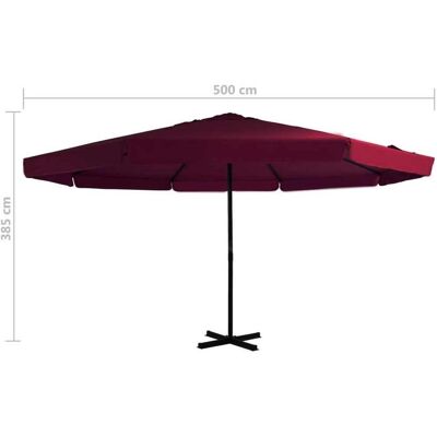 vidaXL Gartenschirm - UV-Schutz, Aluminiumstange, 500 cm vidaXL Gartenschirm - UV-Schutz, Aluminiumstange, 500 cm
