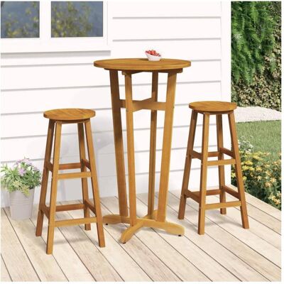 vidaXL Gartentisch + Balkontisch, Francis Bar stools with round seat (60 x 105 cm) vidaXL Gartentisch + Balkontisch, Francis Bar stools with round seat (60 x 105 cm)