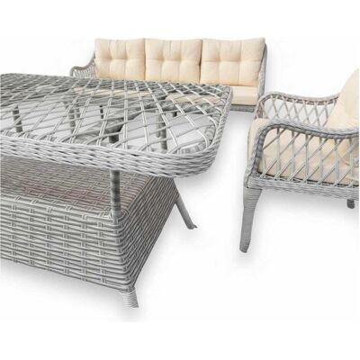 Hanah Home, Gartenlounge, Hisar 3+1+1 Garden Lounge Set Hanah Home, Gartenlounge, Hisar 3+1+1 Garden Lounge Set