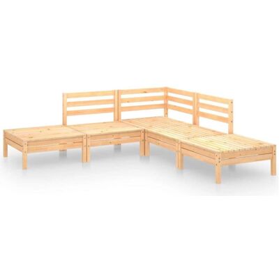 vidaXL - 175587 - Braun - Kiefer - Gartenmöbel-Set vidaXL - 175587 - Braun - Kiefer - Gartenmöbel-Set