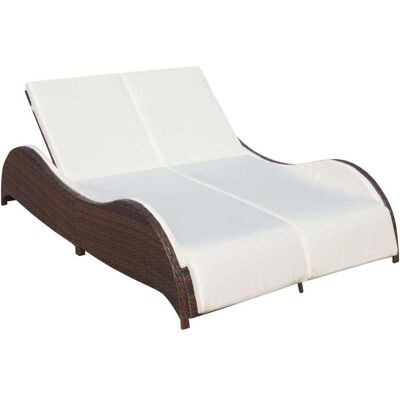 VidaXL - 41976 - Polyrattan - Creme - Outdoor Lounge Chair VidaXL - 41976 - Polyrattan - Creme - Outdoor Lounge Chair