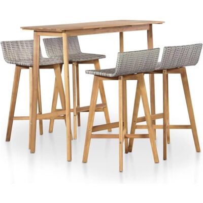 vidaXL Gartentisch + Balkontisch, Codee (120 x 60 x 105 cm) vidaXL Gartentisch + Balkontisch, Codee (120 x 60 x 105 cm)