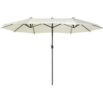 Beliani Gartenschirm - Wetterfester Doppel-Canopy 270x460 cm Beliani Gartenschirm - Wetterfester Doppel-Canopy 270x460 cm