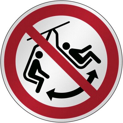 Brady, Sicherheitskennzeichnung, P/P038/NT/RFL-DIA395-1, ISO Sicherheitsschild - Schaukeln im Sessel verboten, Laminierter Po Brady, Sicherheitskennzeichnung, P/P038/NT/RFL-DIA395-1, ISO Sicherheitsschild - Schaukeln im Sessel verboten, Laminierter Po