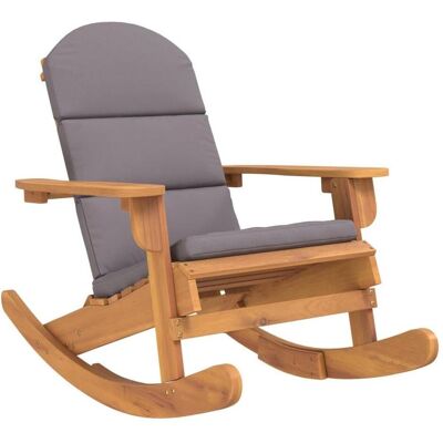 vidaXL Akazienholz Adirondack-Schaukelstuhl mit Kissen - Schaukelstuhl vidaXL Akazienholz Adirondack-Schaukelstuhl mit Kissen - Schaukelstuhl