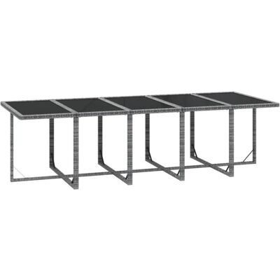 vidaXL Gartentisch-Set - Wetterbeständiges Rattan 15 Teile vidaXL Gartentisch-Set - Wetterbeständiges Rattan 15 Teile