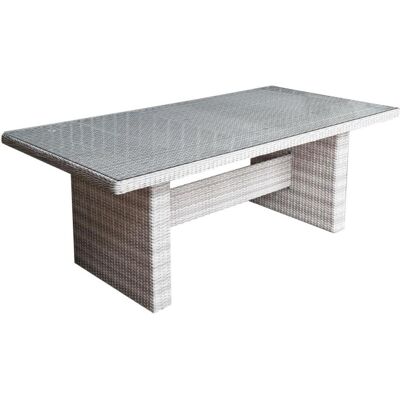 Garden Pleasure Gartentisch Dijon grau rechteckig 200x100x75 cm Garden Pleasure Gartentisch Dijon grau rechteckig 200x100x75 cm
