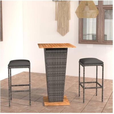 vidaXL Gartentisch + Balkontisch, Fernanda (60 x 60 x 110 cm) vidaXL Gartentisch + Balkontisch, Fernanda (60 x 60 x 110 cm)
