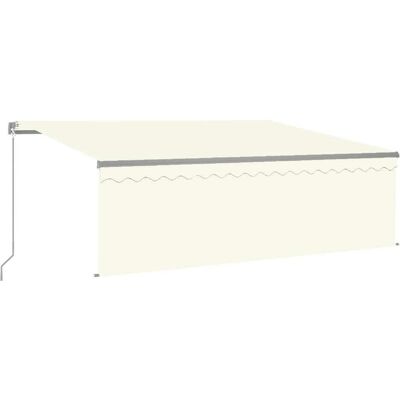 vidaXL Markise mit Sonnenschutz - 4x3 m - Creme vidaXL Markise mit Sonnenschutz - 4x3 m - Creme