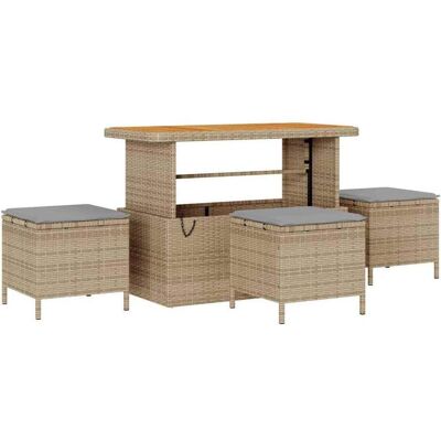vidaXL Gartenlounge, Larondorf (Tisch 110 cm) vidaXL Gartenlounge, Larondorf (Tisch 110 cm)