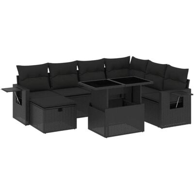 vidaXL Gartensofagarnitur - Modular, UV-beständig, 7 Plätze vidaXL Gartensofagarnitur - Modular, UV-beständig, 7 Plätze