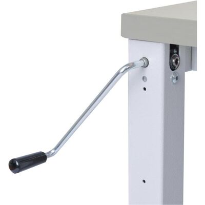 Bedrunka & hirth, Werkbank + Arbeitsbock, workergo Grundgestell C-Fuss mit Kurbelverstellung (150 cm, 75 cm) Bedrunka & hirth, Werkbank + Arbeitsbock, workergo Grundgestell C-Fuss mit Kurbelverstellung (150 cm, 75 cm)
