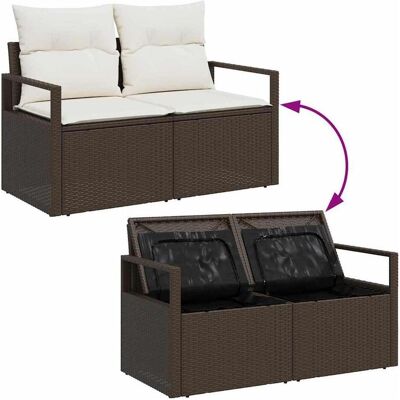 vidaXL Gartenlounge, Qumeler (with table) vidaXL Gartenlounge, Qumeler (with table)