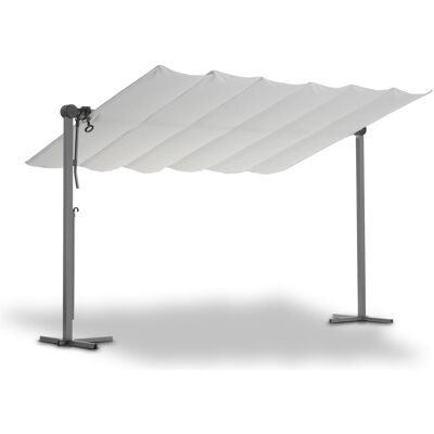 Leco Sonnendach - 400x250x220cm - silber - Polyester / Aluminium / Stahl - Pavillon Leco Sonnendach - 400x250x220cm - silber - Polyester / Aluminium / Stahl - Pavillon