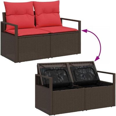 vidaXL Gartenlounge, Modulares Sofa vidaXL Gartenlounge, Modulares Sofa
