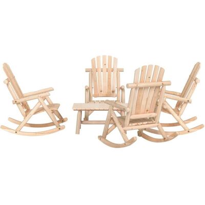 vidaXL Gartenlounge, Valdorberg (4x armchair + table) vidaXL Gartenlounge, Valdorberg (4x armchair + table)