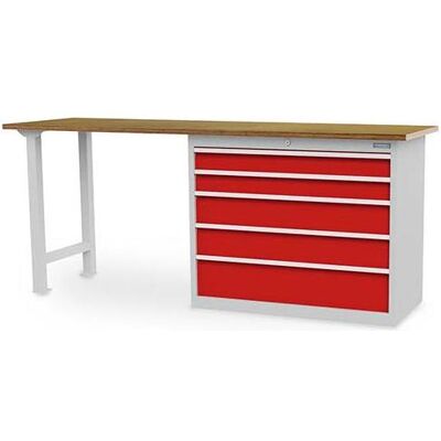 Bedrunka & hirth, Werkbank + Arbeitsbock, Reihenwerkbank (200 cm, 60 cm) Bedrunka & hirth, Werkbank + Arbeitsbock, Reihenwerkbank (200 cm, 60 cm)