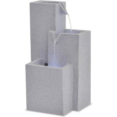 vidaXL Polyresin-Innenbrunnen - Entspannende LED-Wasser-Design vidaXL Polyresin-Innenbrunnen - Entspannende LED-Wasser-Design