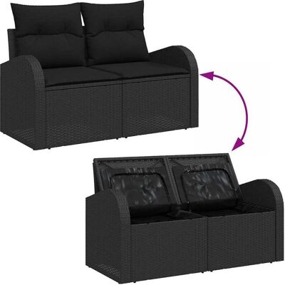 vidaXL Gartenlounge, Nahmenau (Tisch 90 cm) vidaXL Gartenlounge, Nahmenau (Tisch 90 cm)