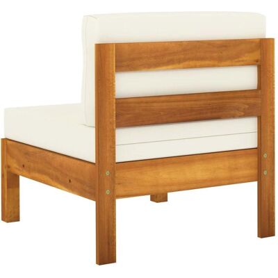vidaXL Zentrale Couch mit Kissen - Outdoor Akazienholz - Modernes Design vidaXL Zentrale Couch mit Kissen - Outdoor Akazienholz - Modernes Design