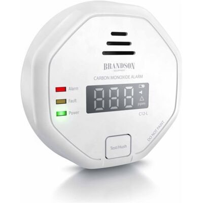 Brandson CO-Melder - Früherkennung, LCD, 85dB Alarm - Kohlenmonoxid Detektor Brandson CO-Melder - Früherkennung, LCD, 85dB Alarm - Kohlenmonoxid Detektor