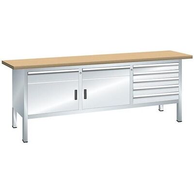 Lista, Werkbank + Arbeitsbock, Kompaktwerkbank, Höhe 840 mm (200 cm, 70 cm) Lista, Werkbank + Arbeitsbock, Kompaktwerkbank, Höhe 840 mm (200 cm, 70 cm)