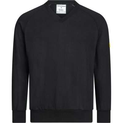 Safeguard, Arbeitsoberteil, ESD-Sweatshirt, V-Ausschnitt, 280g/m², schwarz, M (M) Safeguard, Arbeitsoberteil, ESD-Sweatshirt, V-Ausschnitt, 280g/m², schwarz, M (M)