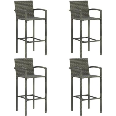 MAISONCHIC - vidaXL624744 - Grau - Gartenbar-Set MAISONCHIC - vidaXL624744 - Grau - Gartenbar-Set