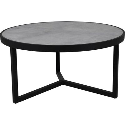 Brafab, Gartenbeistelltisch + Gartenservierwagen, Itonda Loungetisch Aluminium/Glas schwarz/grau Brafab, Gartenbeistelltisch + Gartenservierwagen, Itonda Loungetisch Aluminium/Glas schwarz/grau
