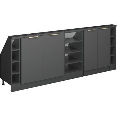 Vicco, Gartenhaus + Gartenschrank, Dachschrägenschrank-Set, Anthrazit-Gold/Anthrazit, 210 cm 5er Set Vicco, Gartenhaus + Gartenschrank, Dachschrägenschrank-Set, Anthrazit-Gold/Anthrazit, 210 cm 5er Set