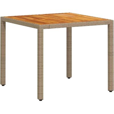 Vidaxl Garten Ess-Set - 5-teiliges Beige Geflochtenes Outdoor-Möbelset Vidaxl Garten Ess-Set - 5-teiliges Beige Geflochtenes Outdoor-Möbelset