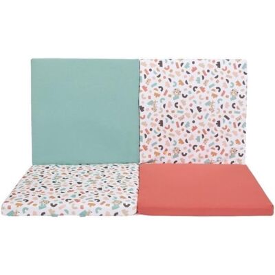 TINEO Malin Spielmatte - Geometrisch / Tiere - 120x120cm TINEO Malin Spielmatte - Geometrisch / Tiere - 120x120cm