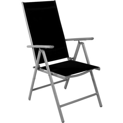 Mojawo - Gartenstuhl-Set - Silver gray/Black - Aluminium-Textilene - Garden chairs Mojawo - Gartenstuhl-Set - Silver gray/Black - Aluminium-Textilene - Garden chairs
