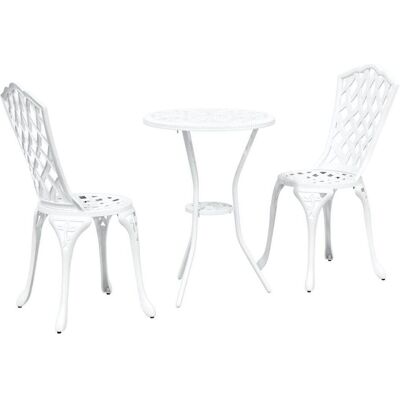 Vidaxl Garten Bistro Set - Außen Modern Aluminium 2 Stühle Tisch Vidaxl Garten Bistro Set - Außen Modern Aluminium 2 Stühle Tisch