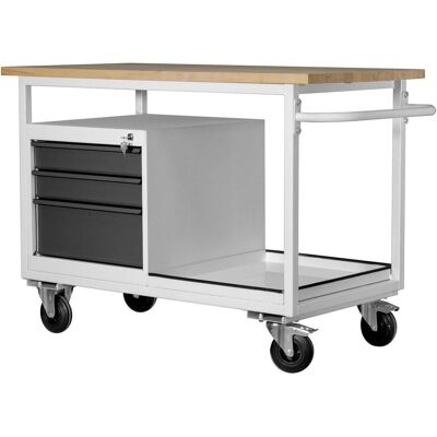 ADB Werkbank Eko - Mobile, 3 Schubladen, 130x60x85cm - Werkbänke ADB Werkbank Eko - Mobile, 3 Schubladen, 130x60x85cm - Werkbänke